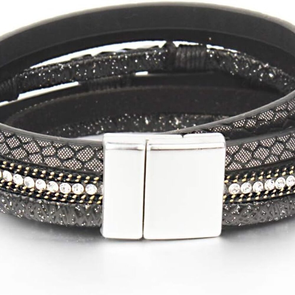 Boho Leather Bracelets Double Wrap Cuff Bracelets… - image 5